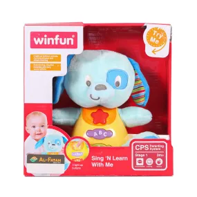 0686 WIN FUN BLUEBERRY PUP SING N LEARN WITH ME 0686 WIN FUN BLUEBERRY PUP SING N LEARN WITH ME
