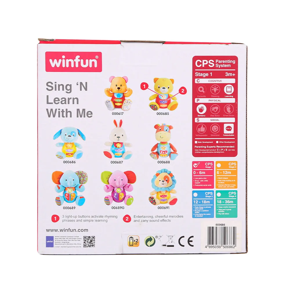 0686 WIN FUN BLUEBERRY PUP SING N LEARN WITH ME