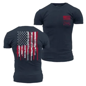 2A Stars and Stripes T-Shirt - Midnight Navy 2A Stars and Stripes T-Shirt - Midnight Navy