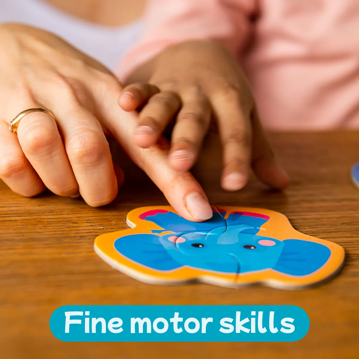 8pcs Contour Puzzles - Wild Animals - Toddler Educational Learning Toys for Kids 3