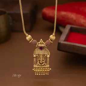 AG101808 - Gold tone Ganapathi Pendant Necklace AG101808 - Gold tone Ganapathi Pendant Necklace