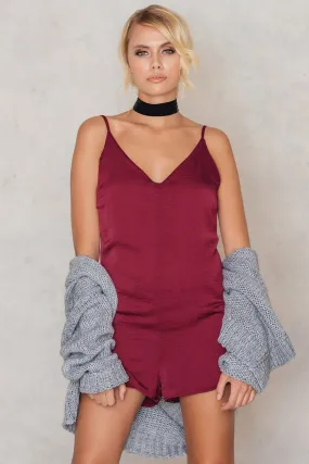 AGYNESS SILK ROMPER AGYNESS SILK ROMPER