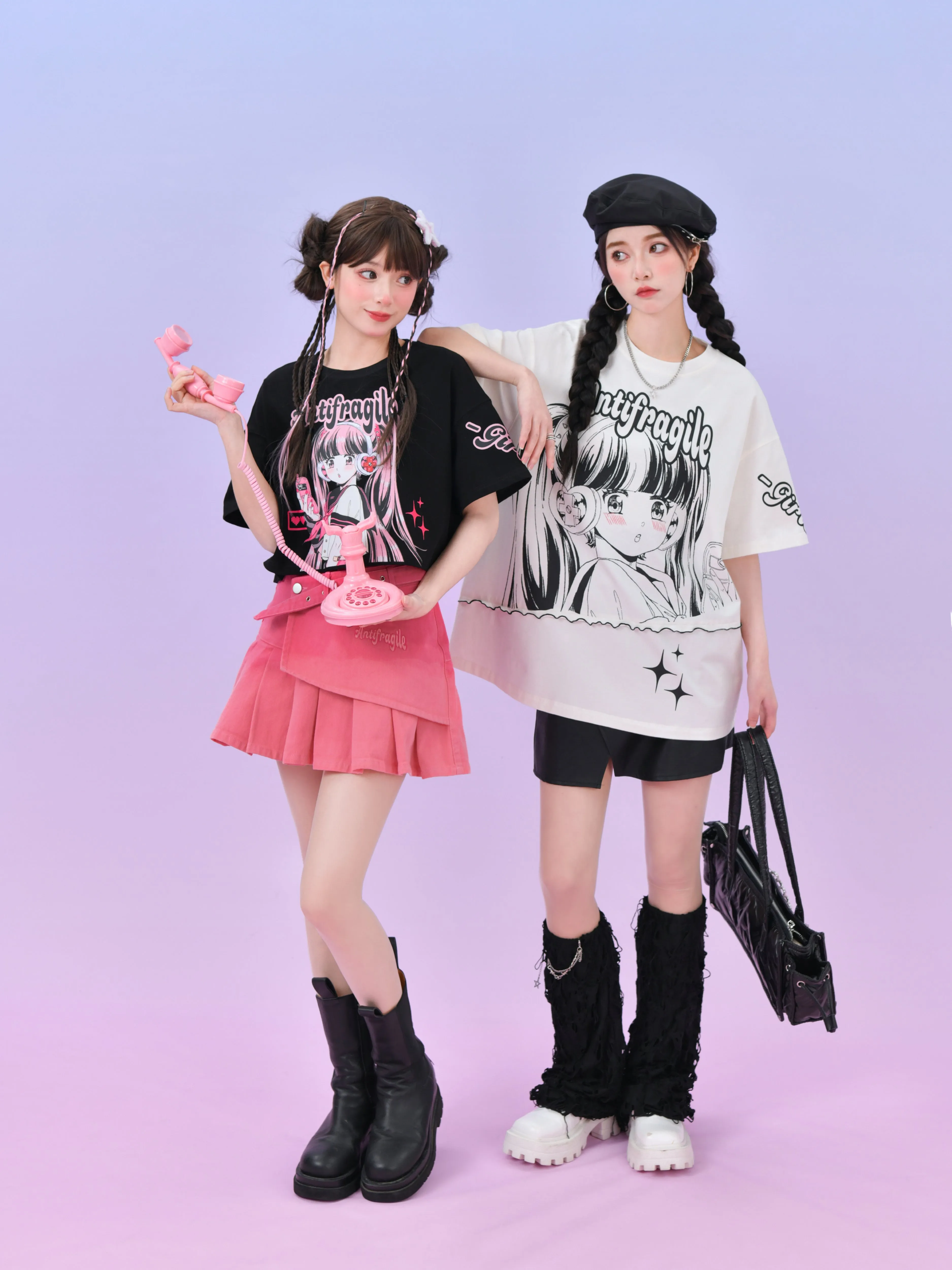 Antifragile Gradient Denim Skirt