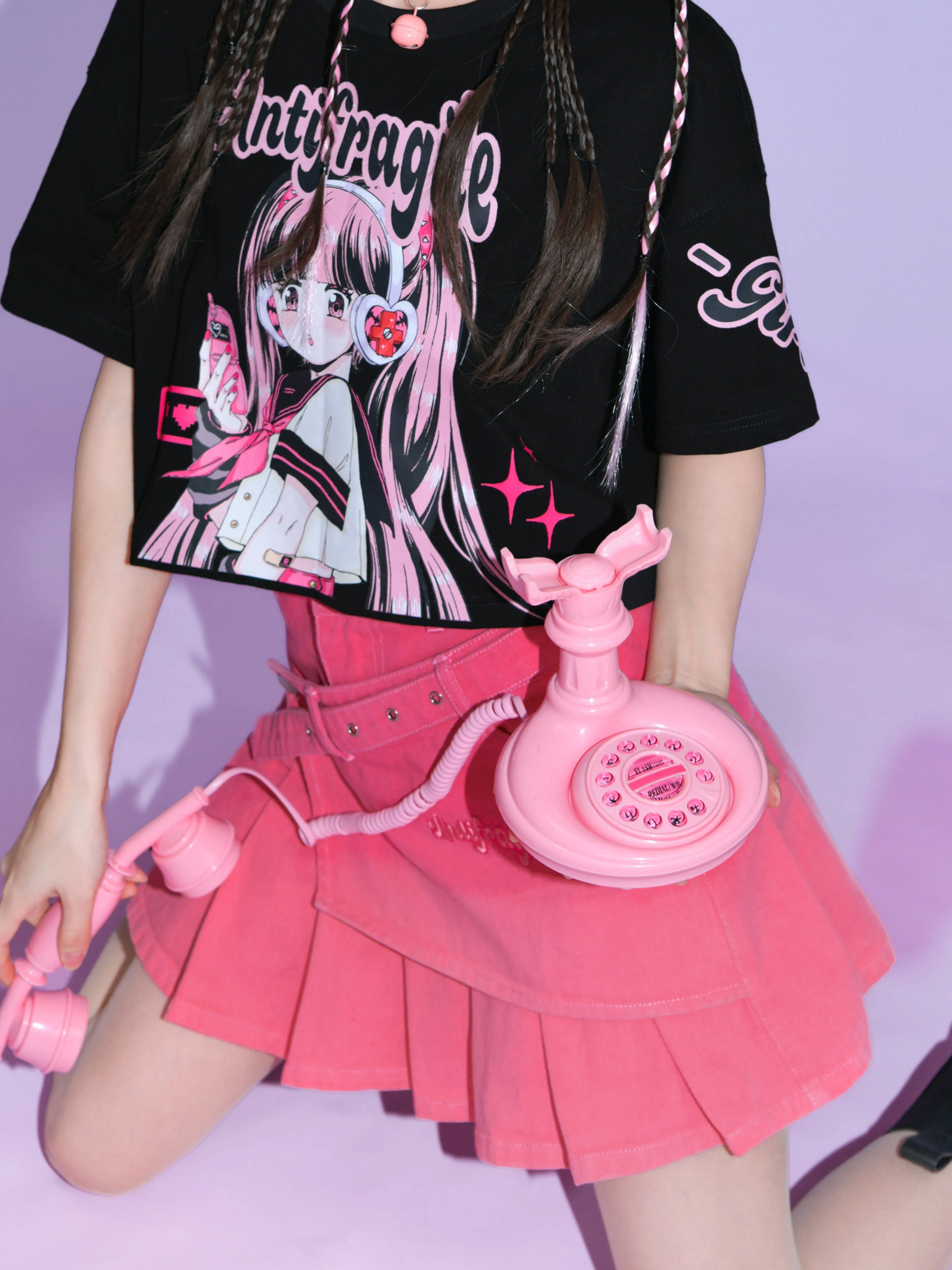 Antifragile Gradient Denim Skirt