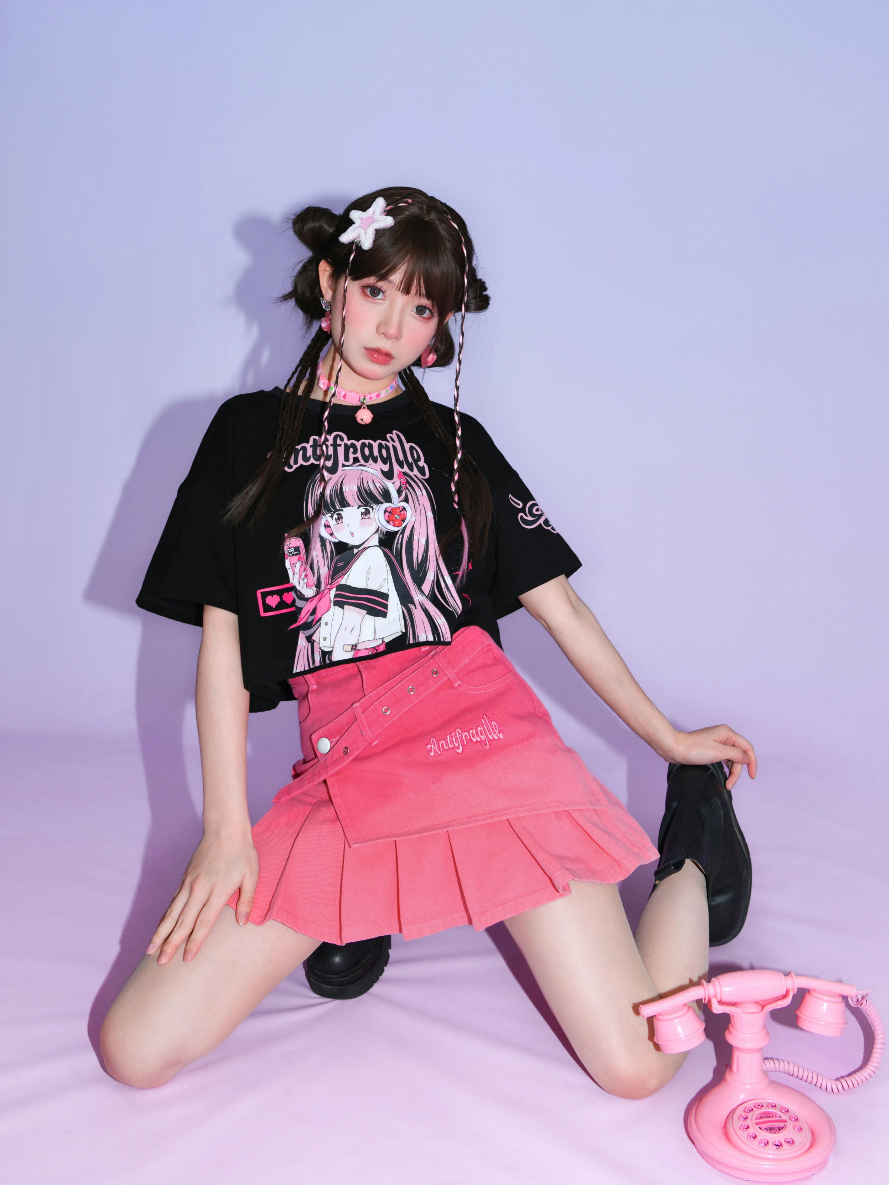 Antifragile Gradient Denim Skirt