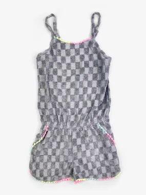 Appaman Novia Romper - Grey Check Appaman Novia Romper - Grey Check