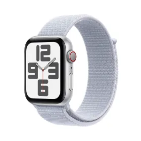 Apple Watch SE GPS   Cellular 44mm Silver Aluminium Case with Blue Cloud Sport Loop Apple Watch SE GPS   Cellular 44mm Silver Aluminium Case with Blue Cloud Sport Loop