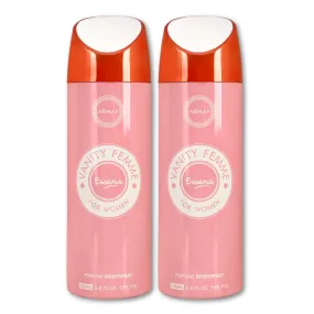 Armaf Vanity Femme Essence Deodorant for Women - 200ML Each (Pack of 2) Armaf Vanity Femme Essence Deodorant for Women - 200ML Each (Pack of 2)
