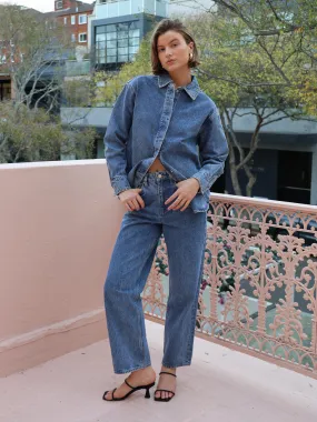 Assembly Label Vintage Straight Jean in Dark Stone Assembly Label Vintage Straight Jean in Dark Stone