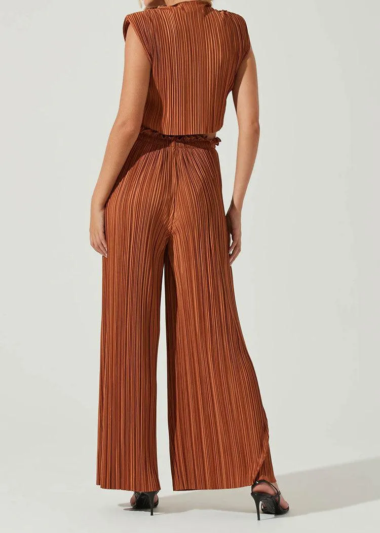 Astr The Label Cruise Control Pleated Wide Leg Pants-***FINAL SALE***