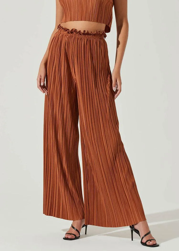 Astr The Label Cruise Control Pleated Wide Leg Pants-***FINAL SALE***