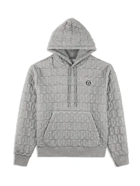 Aversa Quilted Hoodie- Light Heather Grey Aversa Quilted Hoodie- Light Heather Grey