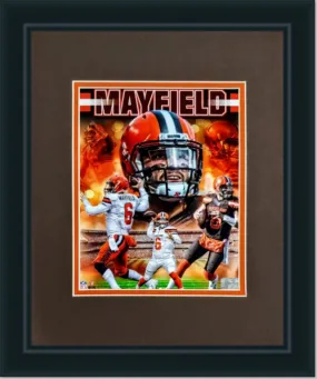 Baker Mayfield #2 | Cleveland Browns Framed NFL Photo | 19L X 16W" Inches Baker Mayfield #2 | Cleveland Browns Framed NFL Photo | 19L X 16W" Inches