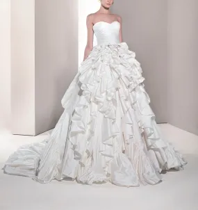 Ball Gown Silk Ruffle Dress Ball Gown Silk Ruffle Dress