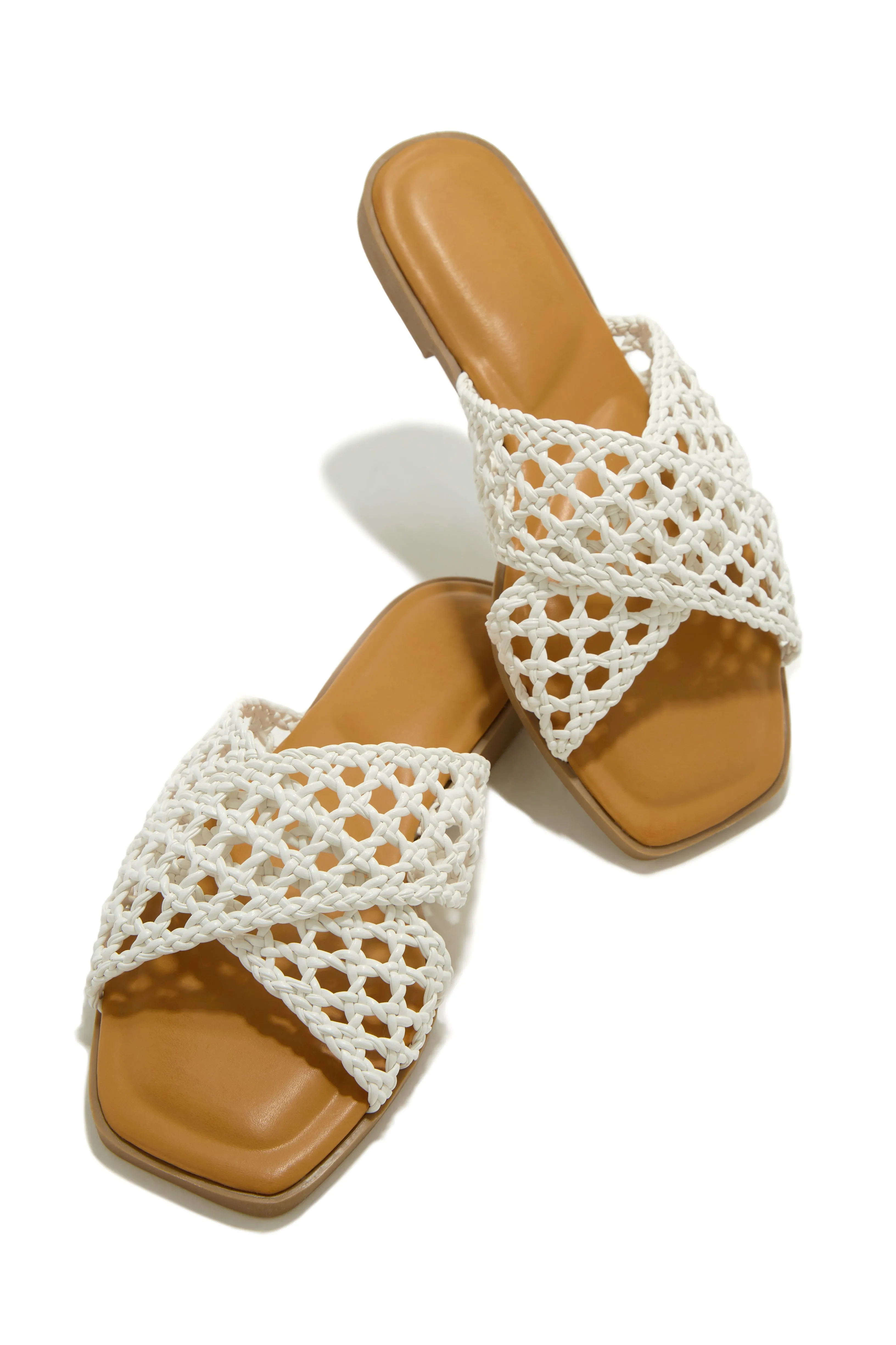 Beachside Slip On Sandals - White