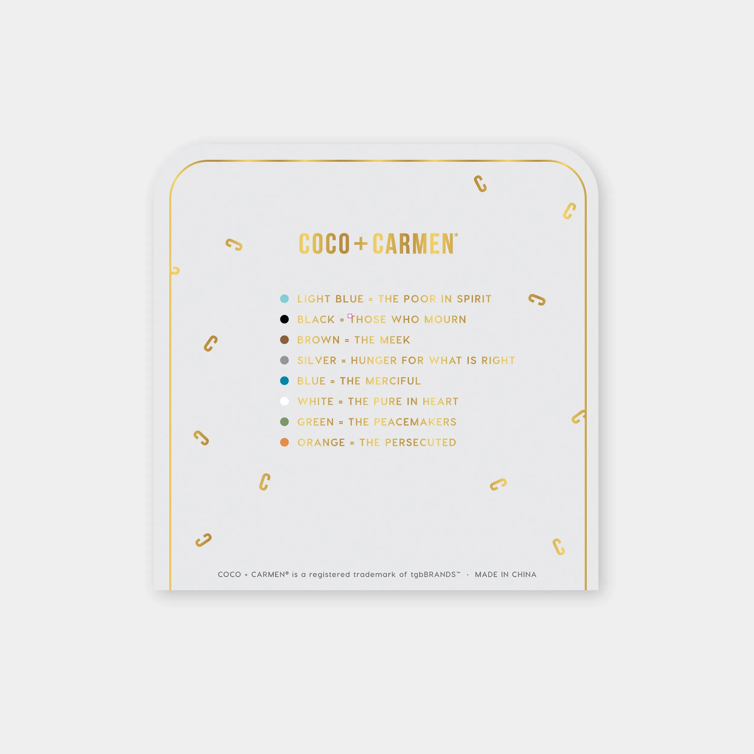 Beatitudes Frosted Glass Stretch Bracelet - Multi/Clear