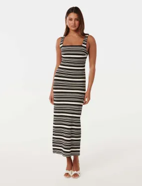 Beverly Square Neck Midi Dress Beverly Square Neck Midi Dress