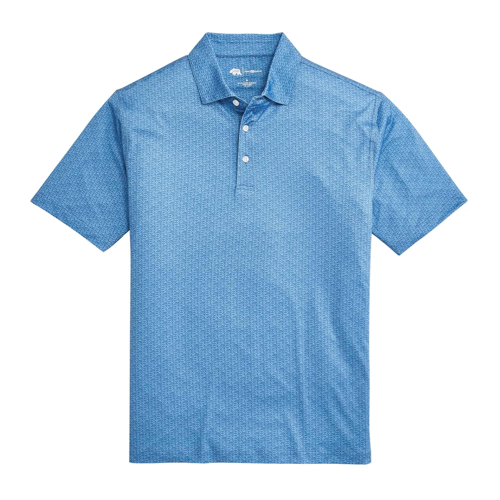 Bevy Printed Performance Polo - Endless Sky