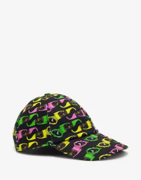 Black Biggie Sunglasses Print Cap - Black Biggie Sunglasses Print Cap -