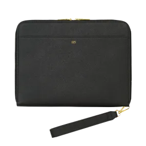 Black - Large Saffiano Pouch Black - Large Saffiano Pouch