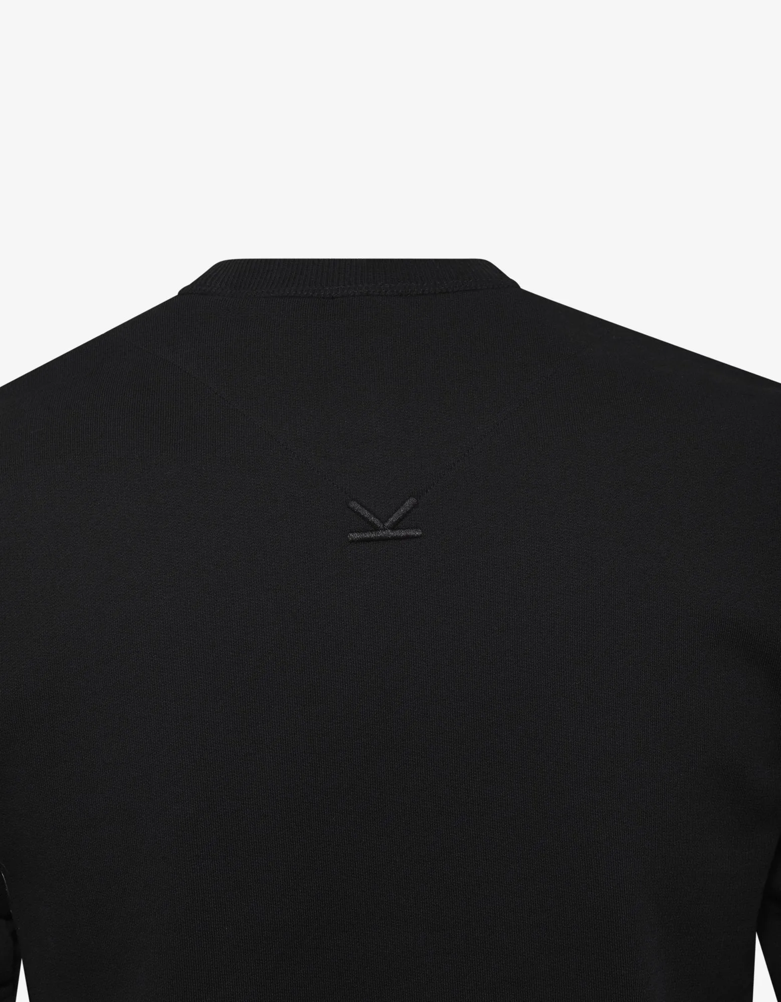 Black Logo Embroidery Sweatshirt