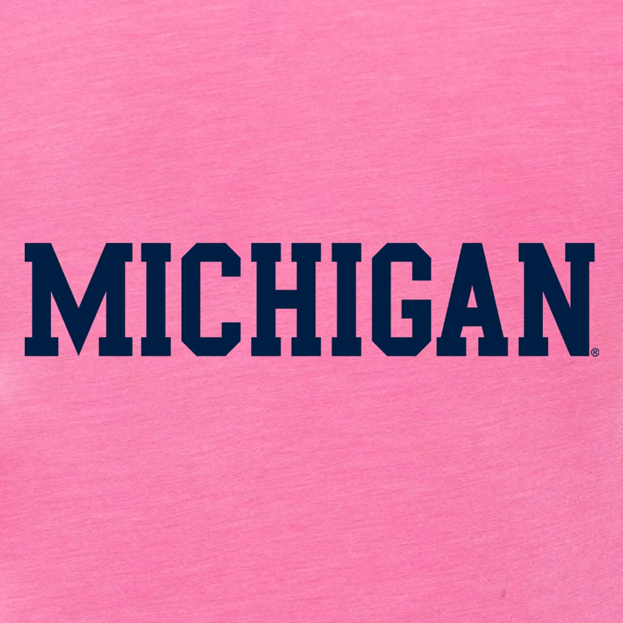Block Michigan Youth Triblend T-Shirt - Charity Pink