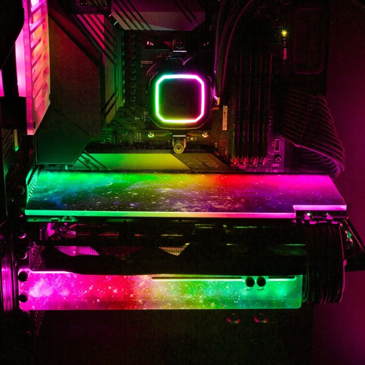 Blue Space RGB GPU Backplate
