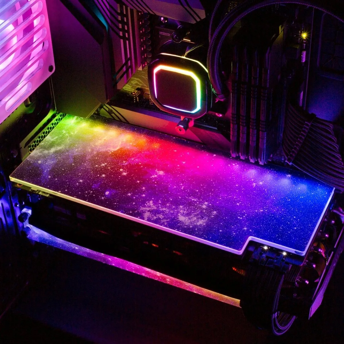 Blue Space RGB GPU Backplate