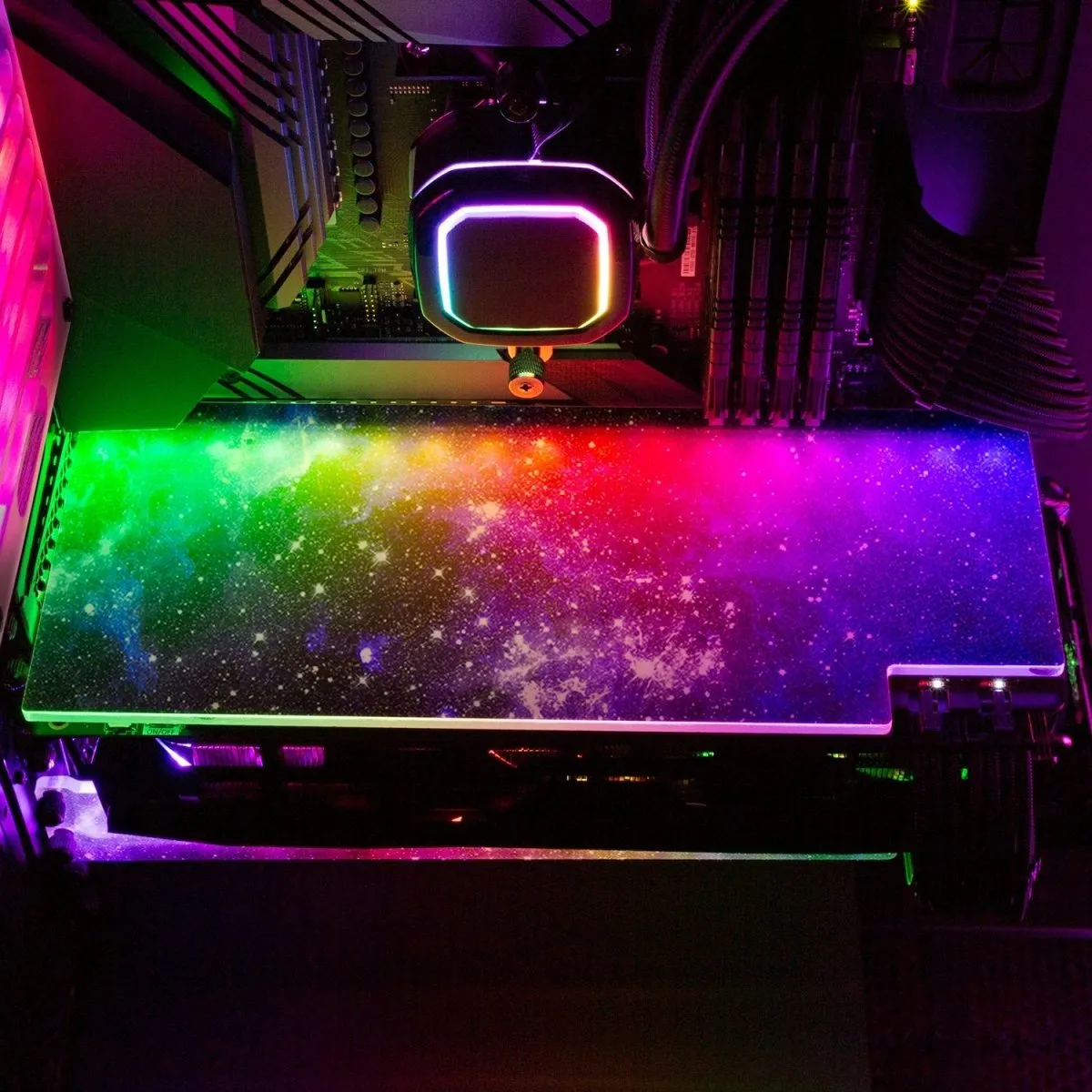Blue Space RGB GPU Backplate