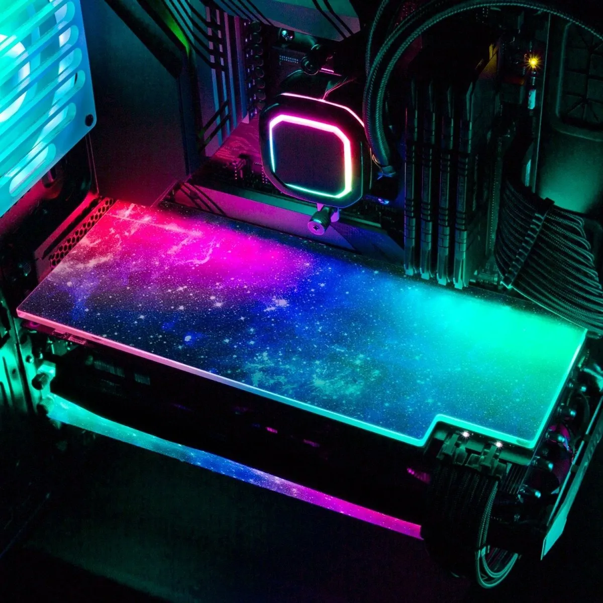 Blue Space RGB GPU Backplate