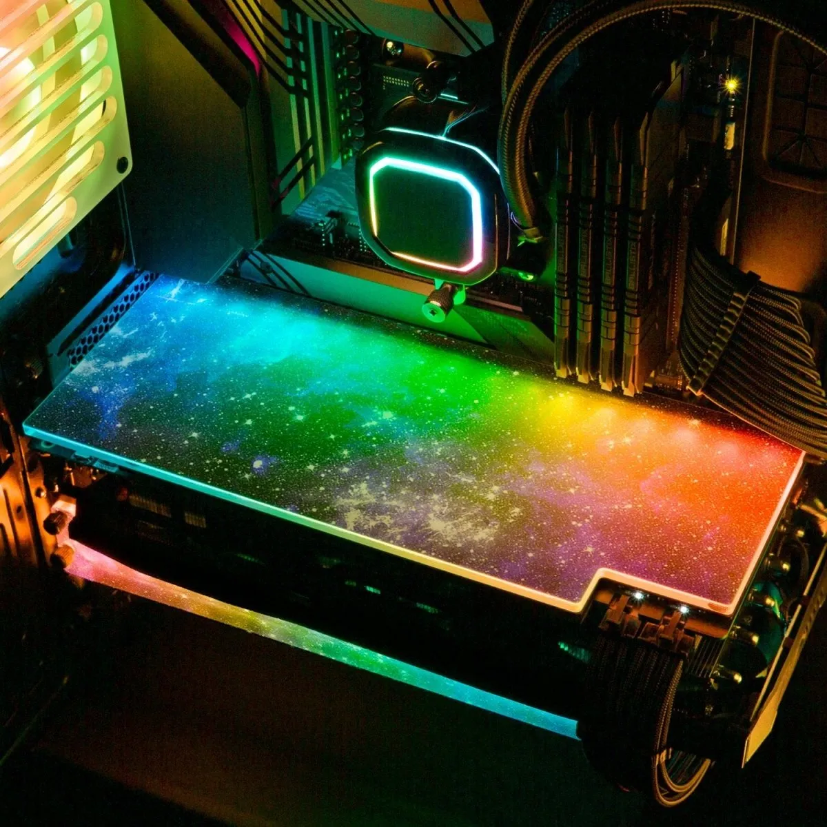 Blue Space RGB GPU Backplate