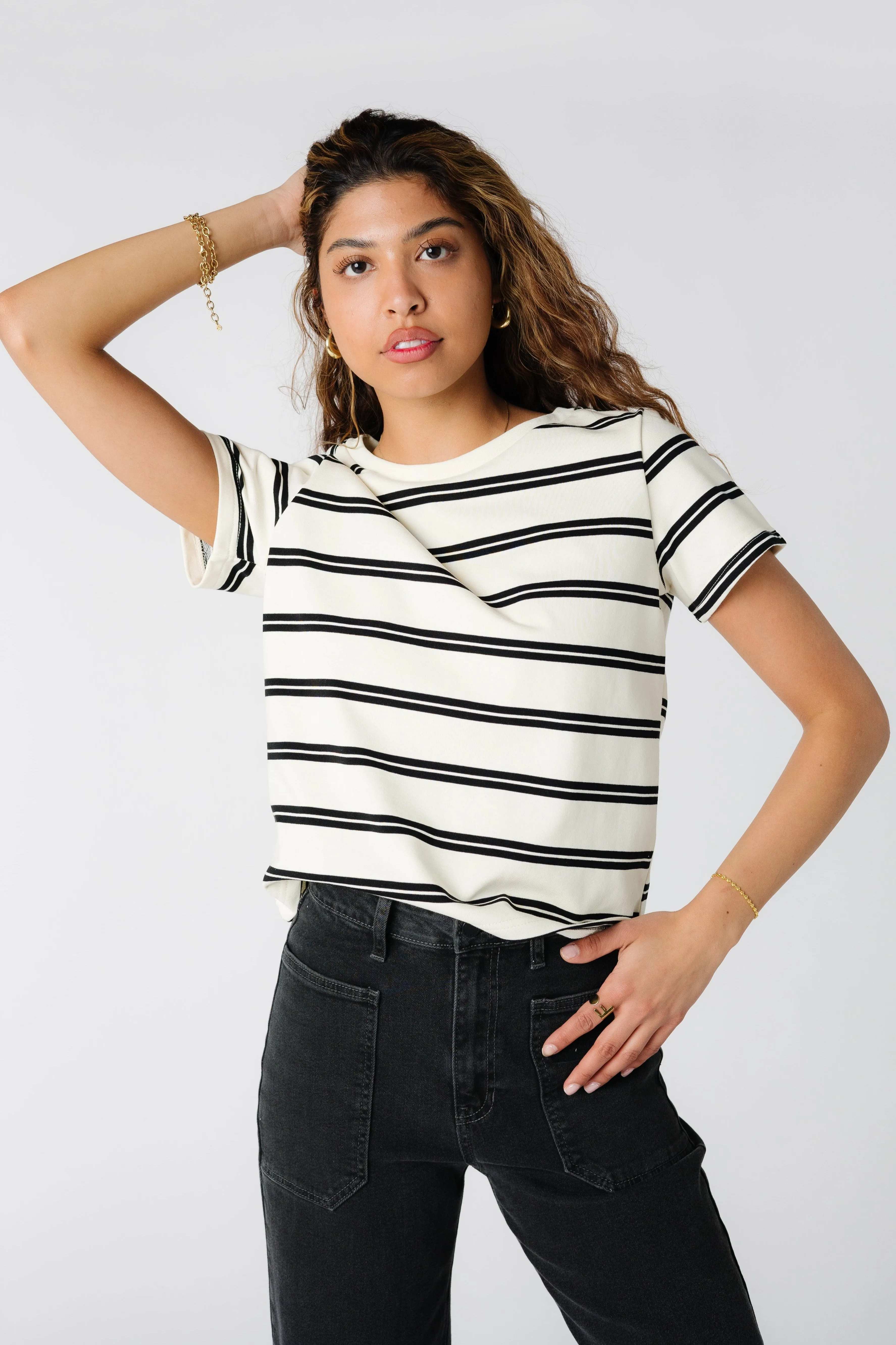 Brass & Roe Essential Stripe Tee