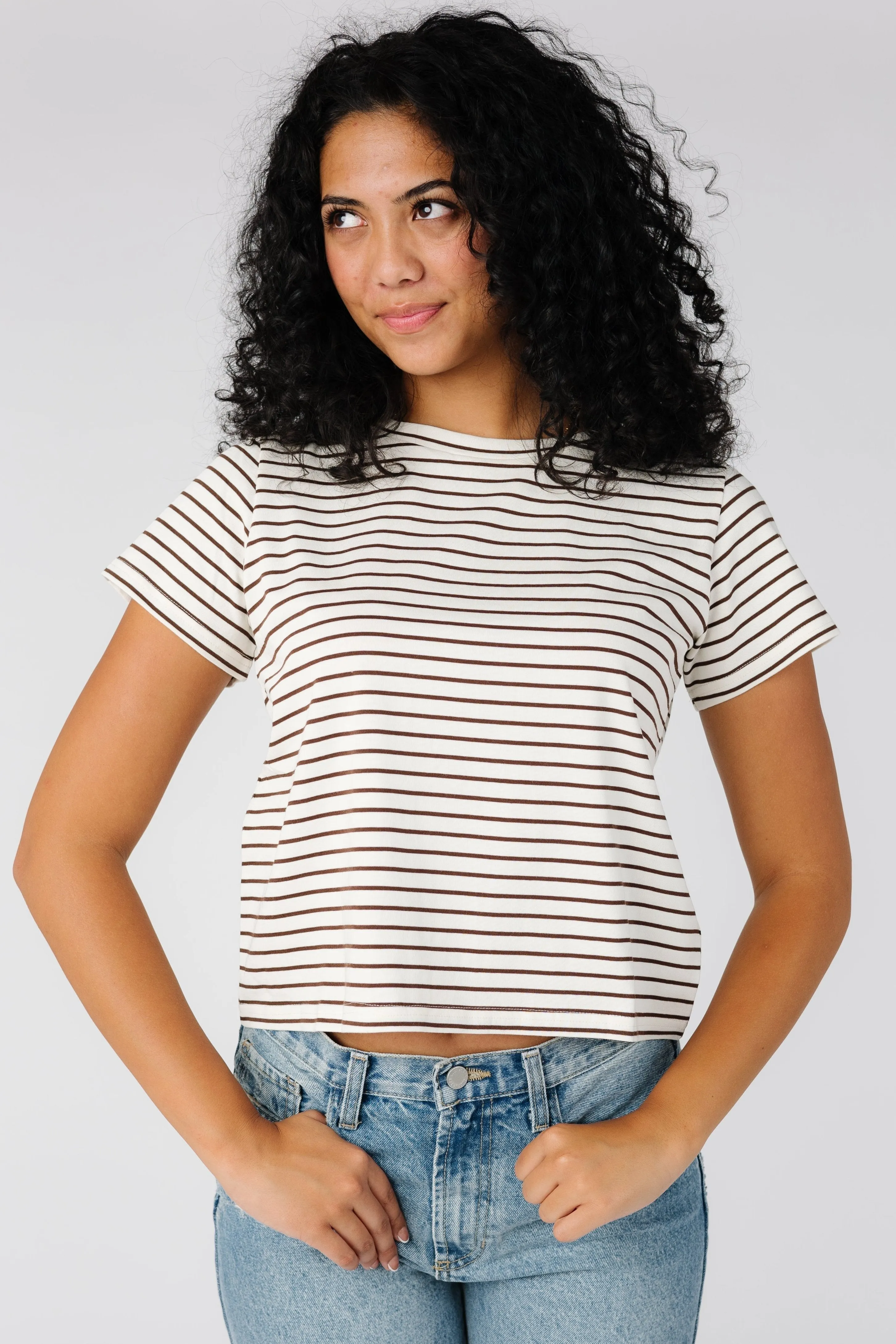 Brass & Roe Essential Stripe Tee