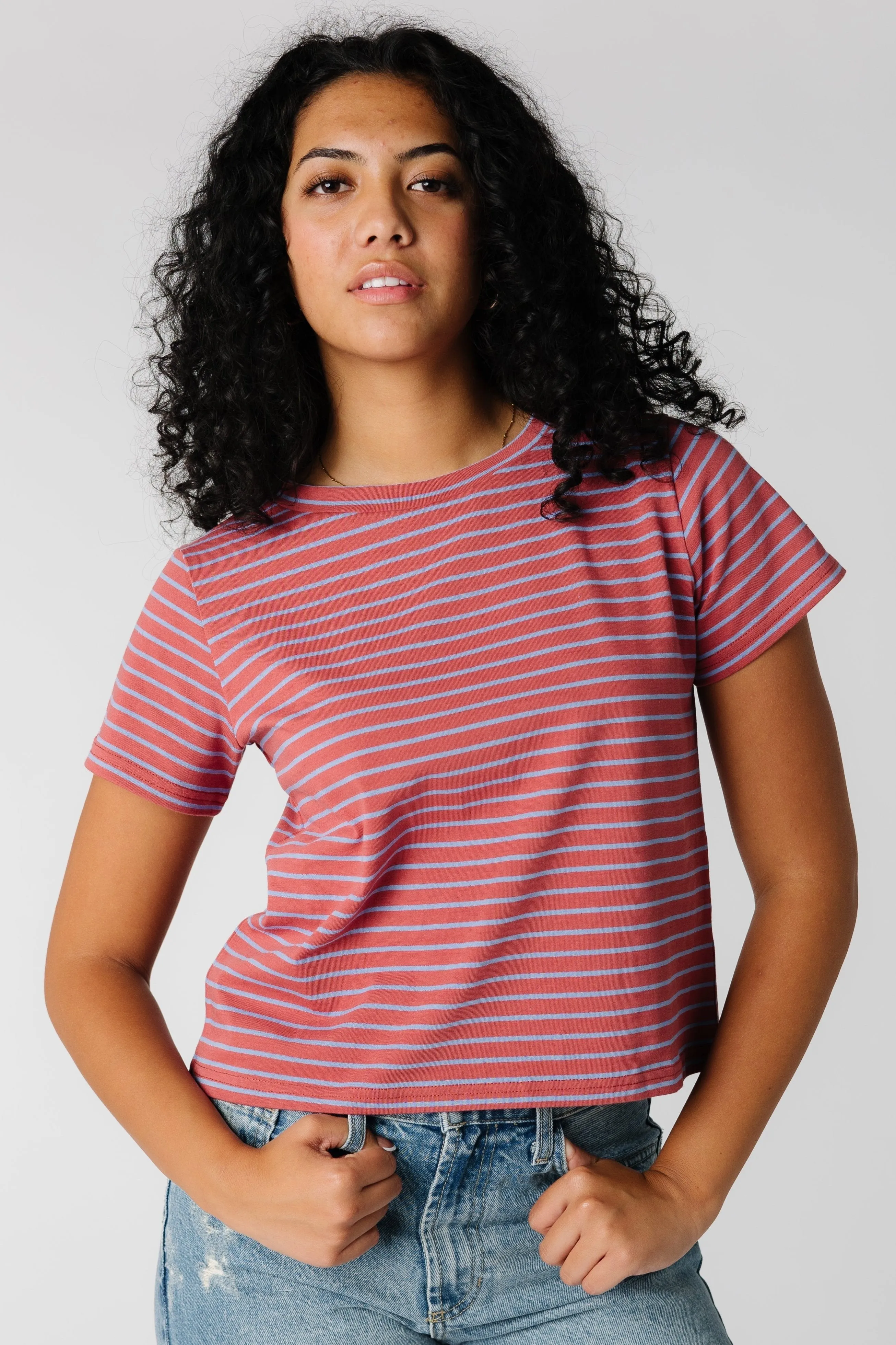 Brass & Roe Essential Stripe Tee