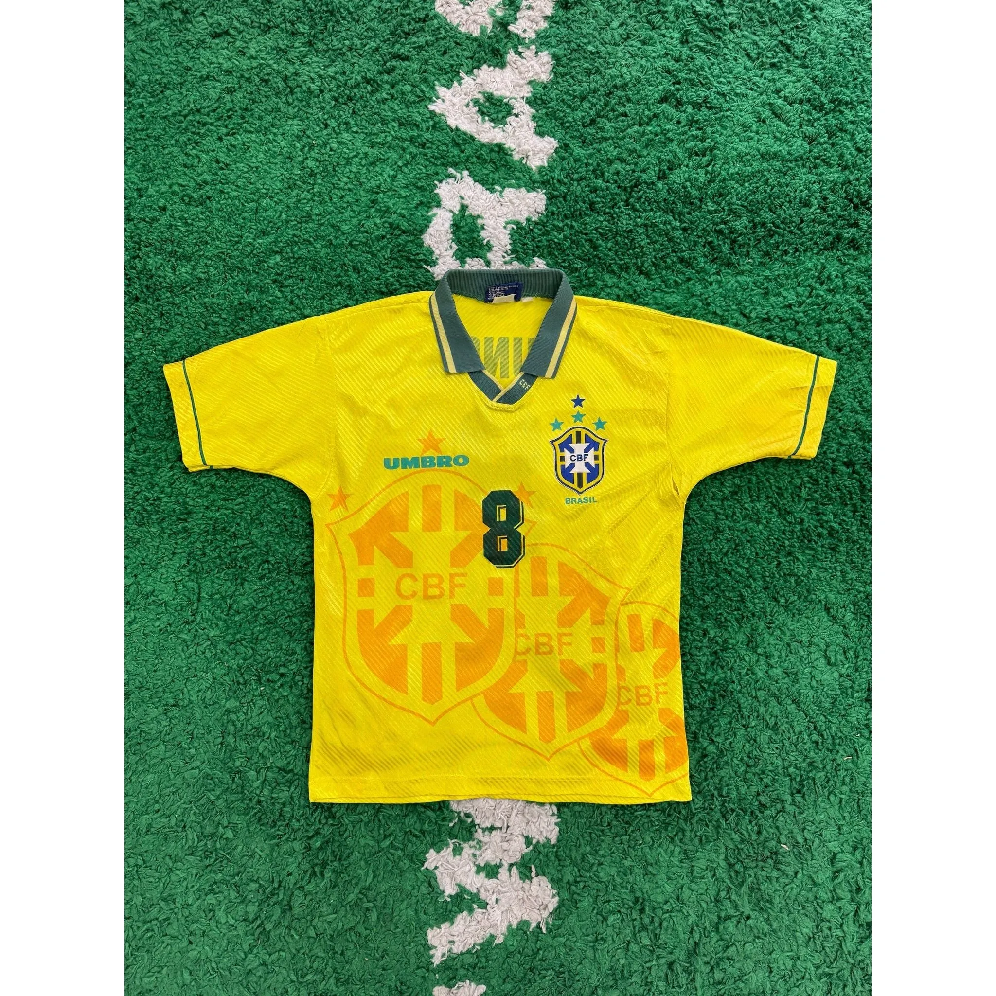Brazil Home Shirt 1994-1997 #8 DUNGA M 8/10