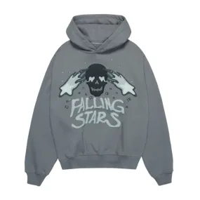 Broken Planet Falling Stars Hoodie Dark Gray Broken Planet Falling Stars Hoodie Dark Gray