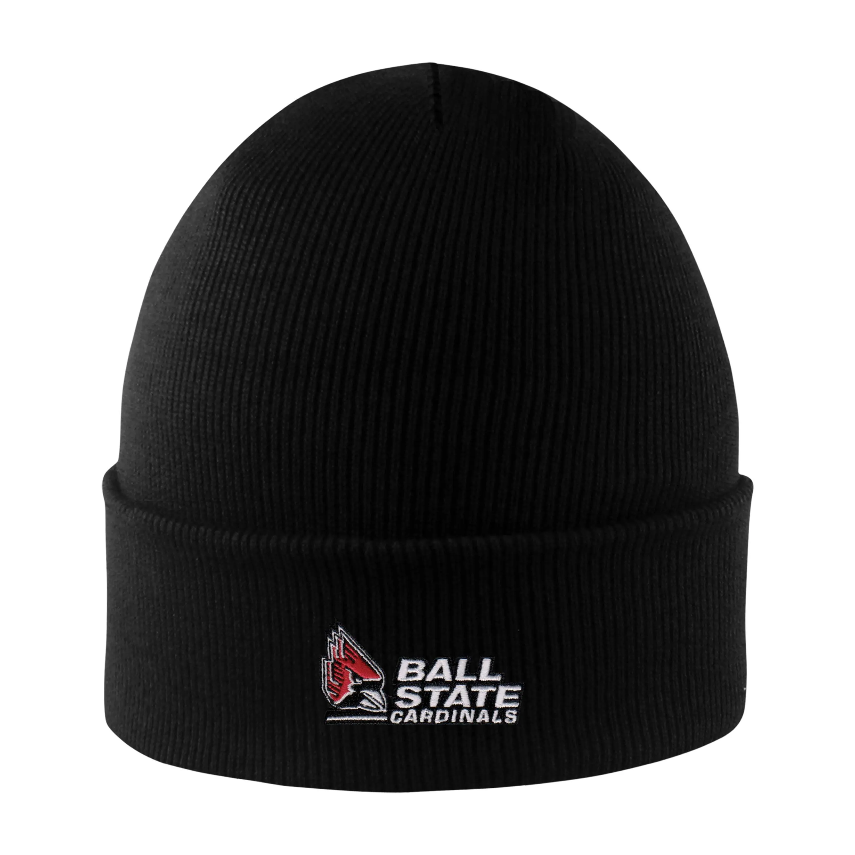 BSU Cardinals Northpole Black Knit Beanie