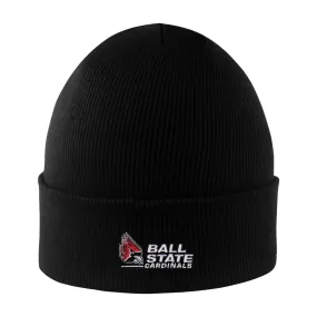 BSU Cardinals Northpole Black Knit Beanie BSU Cardinals Northpole Black Knit Beanie