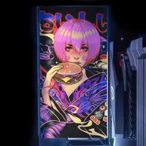 Burger Geisha Lian Li O11 and Dynamic and XL Rear Panel Plate Cover with ARGB LED Lighting Burger Geisha Lian Li O11 and Dynamic and XL Rear Panel Plate Cover with ARGB LED Lighting