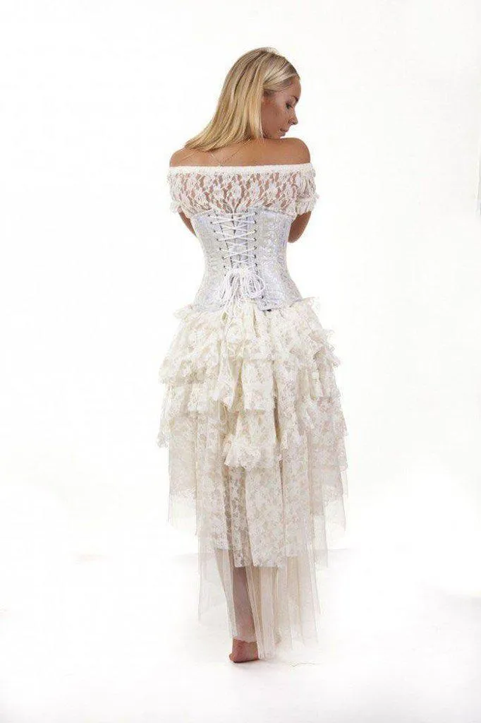 Candy Underbust Burlesque Corset In King Brocade