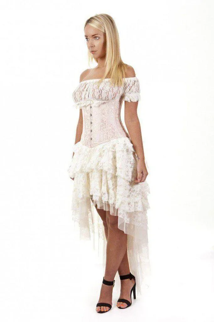 Candy Underbust Burlesque Corset In King Brocade