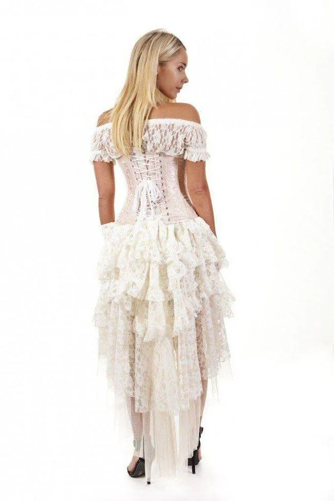 Candy Underbust Burlesque Corset In King Brocade