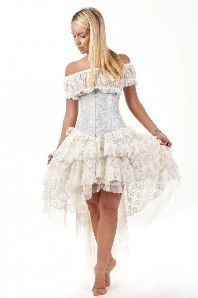 Candy Underbust Burlesque Corset In King Brocade