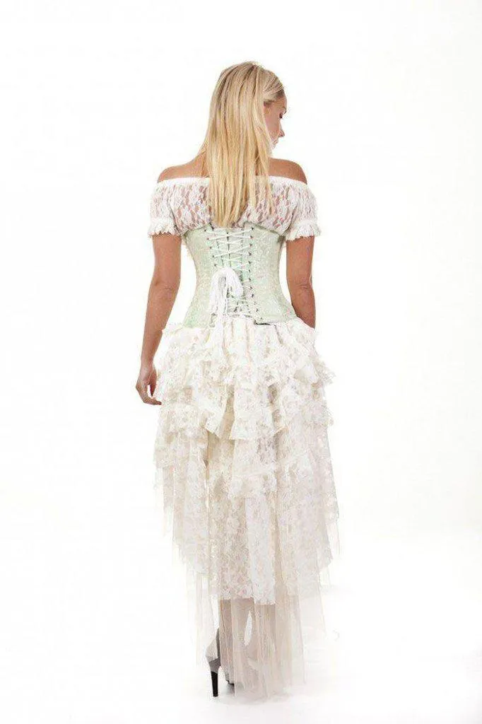 Candy Underbust Burlesque Corset In King Brocade