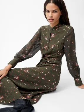 Carina Eco Delphine Georgette Mix Shirt Dress Carina Eco Delphine Georgette Mix Shirt Dress