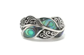 Cascada Leaf Ring- Paua Cascada Leaf Ring- Paua