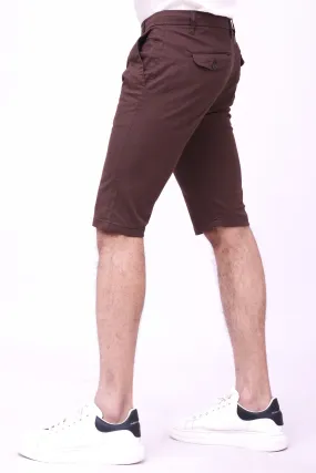 CASUAL CHINO SHORTS BROWN CASUAL CHINO SHORTS BROWN