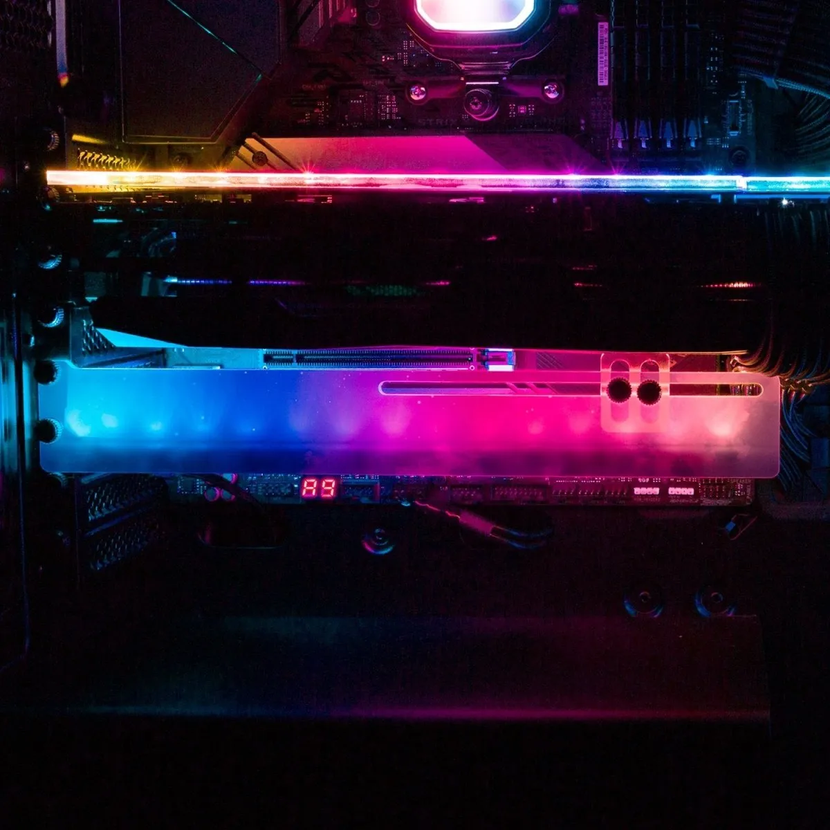 Catching The Moon RGB GPU Support Bracket
