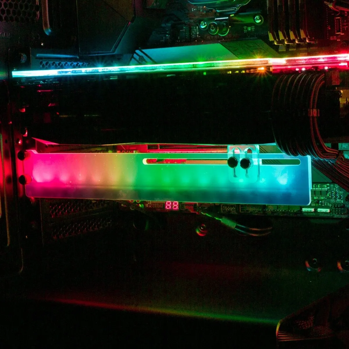 Catching The Moon RGB GPU Support Bracket
