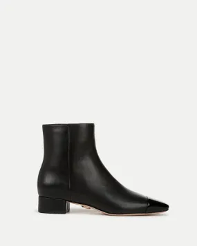 Cecile Leather Cap-Toe Bootie Cecile Leather Cap-Toe Bootie